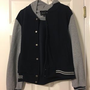 Layered Varsity Jacket